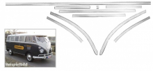VW T1 Samba Zierleisten 55 - 63 schmale Klappe, schwarzes Infill